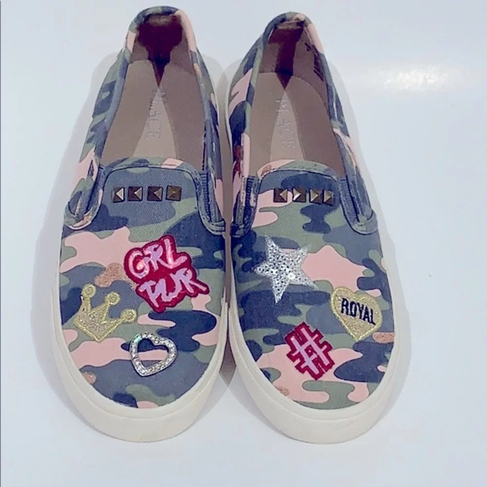 The Children’s Place Camo GRL Power Slides SZ3